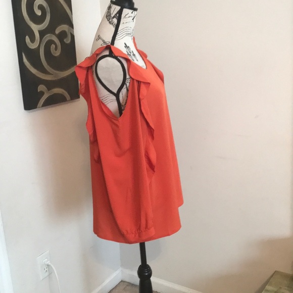 Chico’s Cold shoulder blouse - Picture 2 of 5